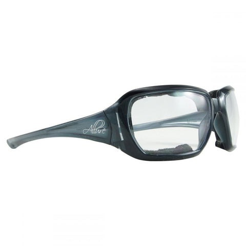 Allure Safety Glasses - Black Frame Clear Anti-fog Lens