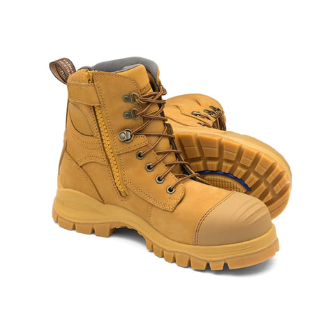 Blundstone Unisex Zip Up Series Safety Boots 992 - Wheat