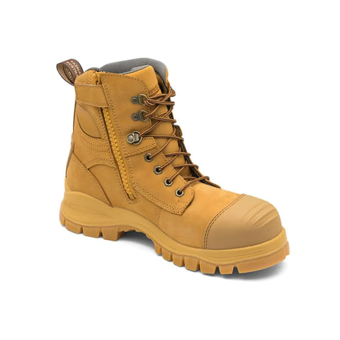 Blundstone Unisex Zip Up Series Safety Boots Wheat
