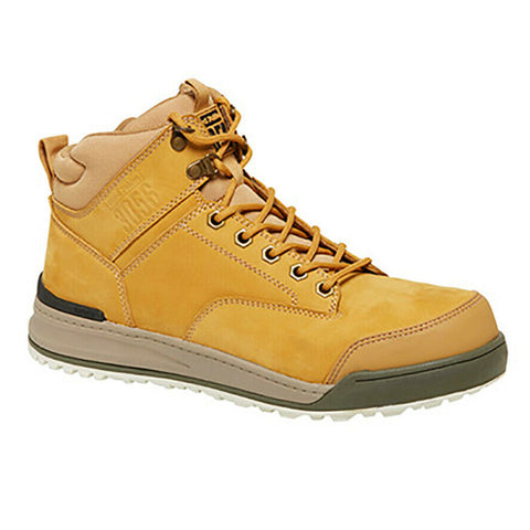 Hard Yakka 3056 Lace Zip Leather Work Safety Boots Memory Foam Protect Y60200