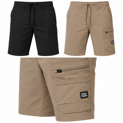 Hard Yakka Y05167 Mens X Range Mid Cargo Work Shorts Stretch