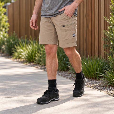 Hard Yakka Y05167 Mens X Range Mid Cargo Work Shorts Stretch