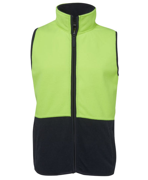 JB'S HI VIS POLAR VEST FLEECE