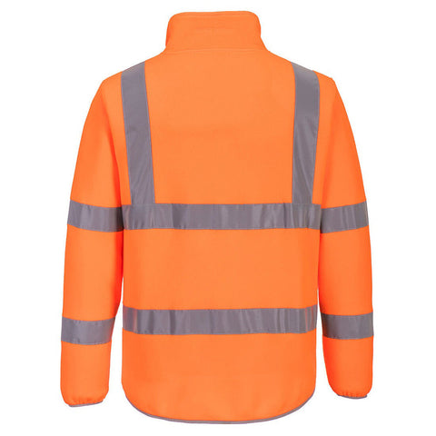 Eco Hi-Vis Polar Fleece Jacket Yellow Orange