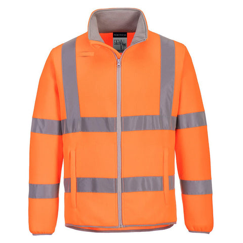 Eco Hi-Vis Polar Fleece Jacket Yellow Orange