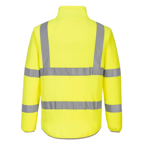 Eco Hi-Vis Polar Fleece Jacket Yellow Orange