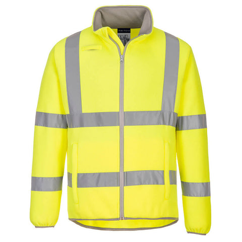 Eco Hi-Vis Polar Fleece Jacket Yellow Orange