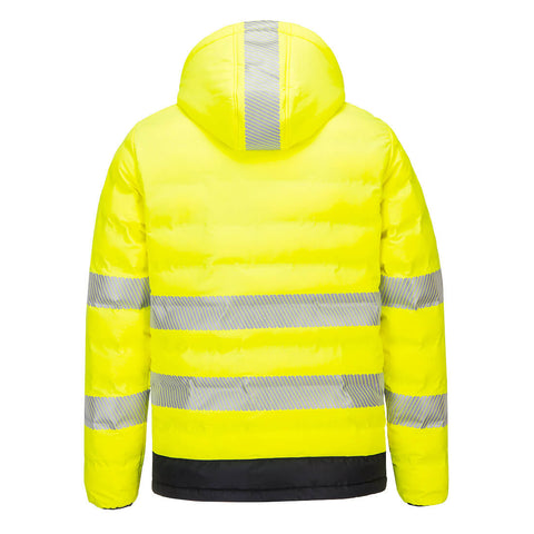 Portwest Mens Hi Vis Heated Tunnel Jacket (S548) Yellow/Black