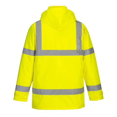 PORTWEST Hi-Vis Traffic Jacket 2 Tone Reflective Tape Waterproof