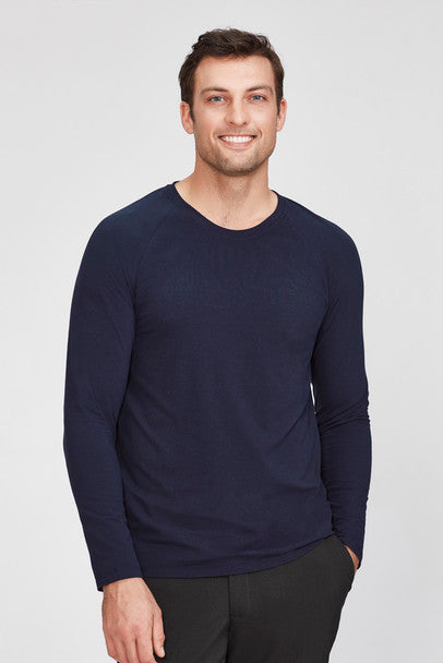 BIZ PERFORMANCE MENS COTTON LONG SLEEVE TEE CT247ML