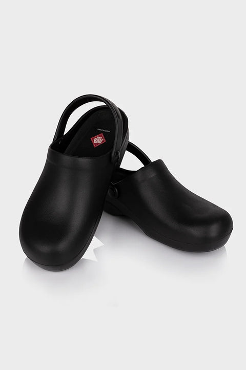 Aussie Chef Classic Style Slip-On Clogs - Black