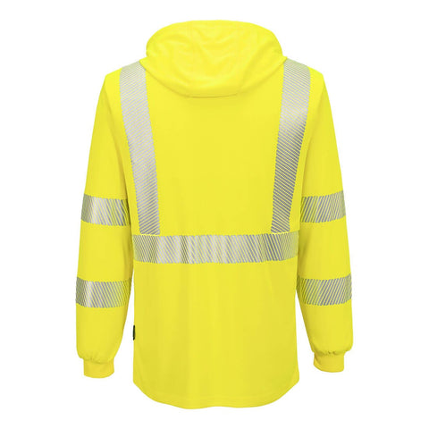 PORTWEST Hi-Vis Lightweight Hooded T-Shirt L/S