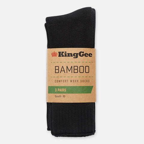 KingGee K09230 MEN’S 3 PACK BAMBOO WORK SOCKS