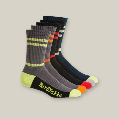 PADDED COTTON CREW WORK SOCK - 5 PACK