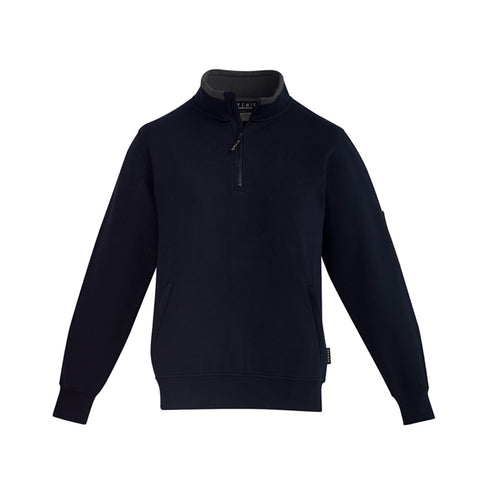 BIZ COLLECTION MENS 1/4 ZIP BRUSHED FLEECE ZT366