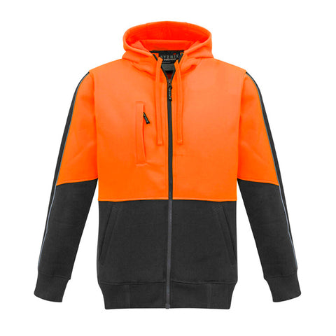 SYZMIK HI VIS DAY ONLY FULL ZIP HOODIE ZT485