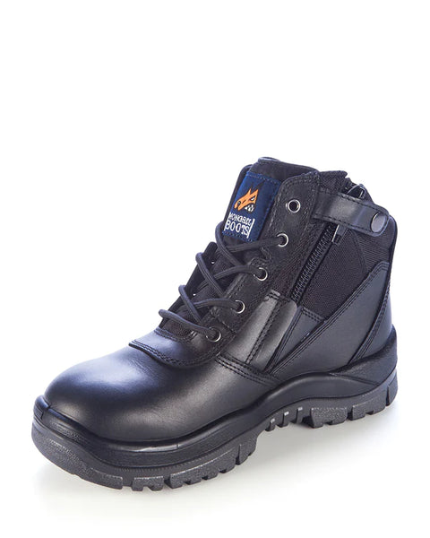 Mongrel ZipSider Safety Boot - Black